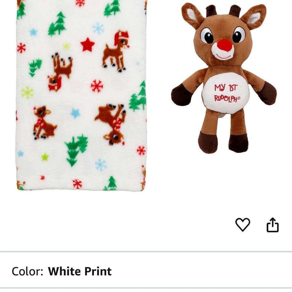 Rudolph Blanket and Plush Set
